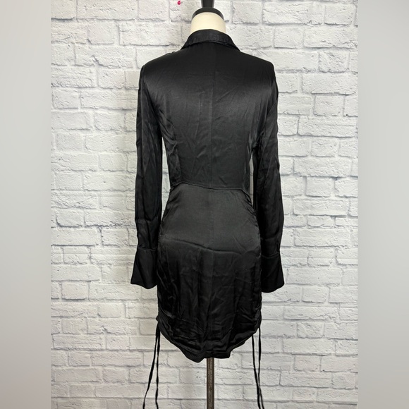 BARDOT Sui Shirt Dress in Black size M - Picture 7 of 8